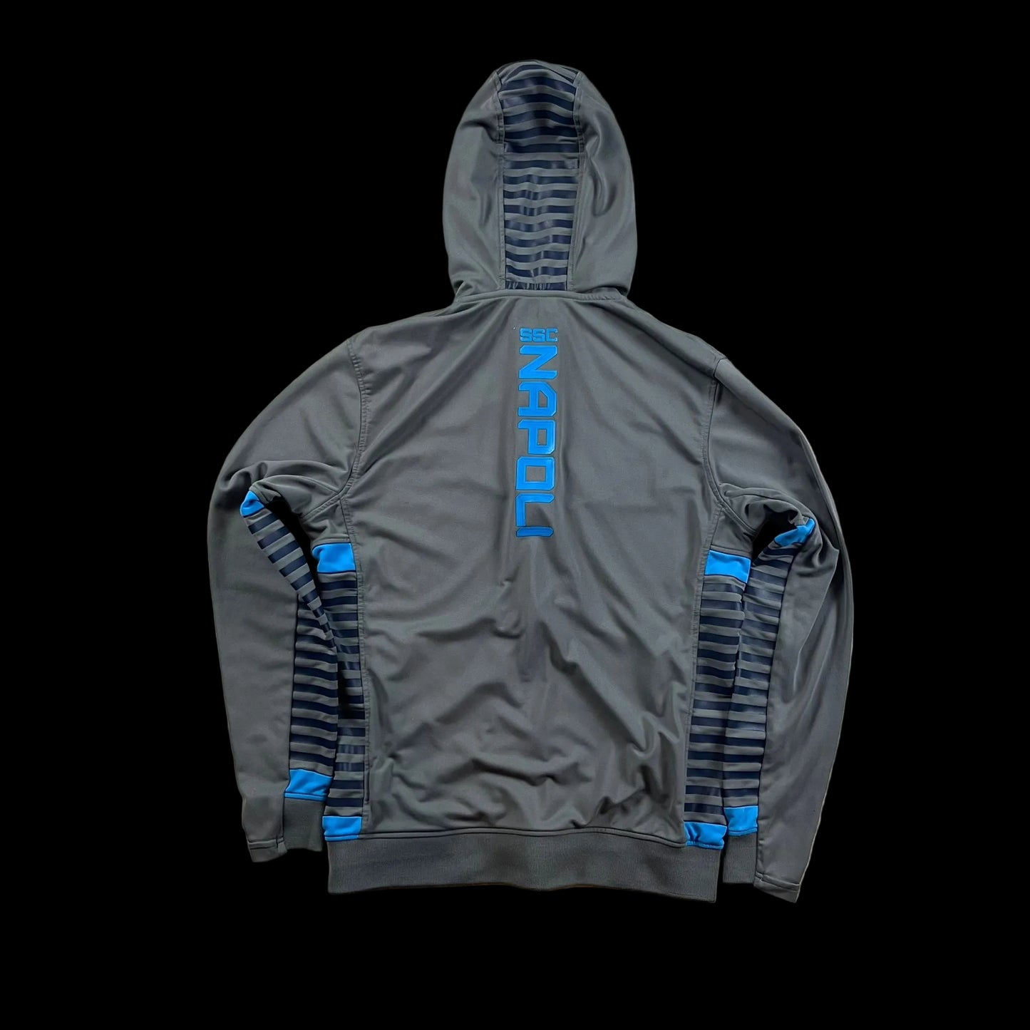 Kappa SSC Napoli Hooded Training Jacket Grey/Blue (M)