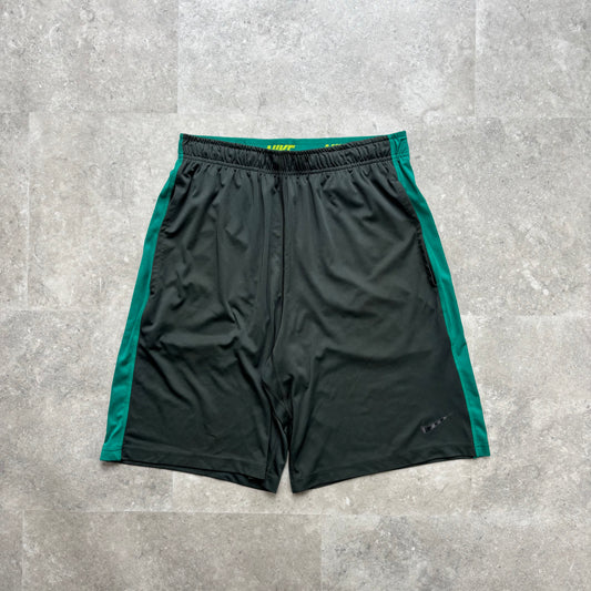 Nike Dri-Fit Active Shorts – Black & Green (M)