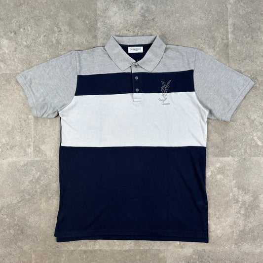 Yves Saint Laurent Colour Block Polo Shirt – Size L