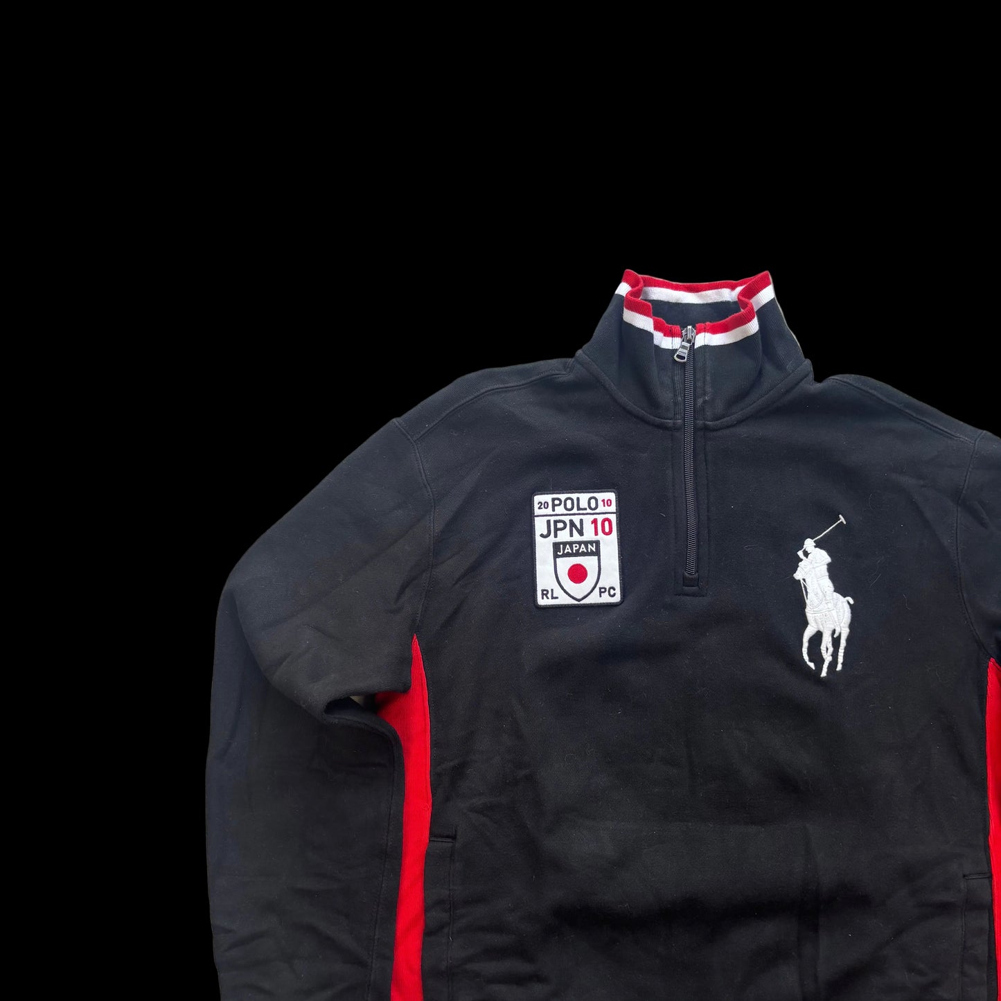 Polo Ralph Lauren Japan Quarter Zip Sweatshirt – Black – Medium