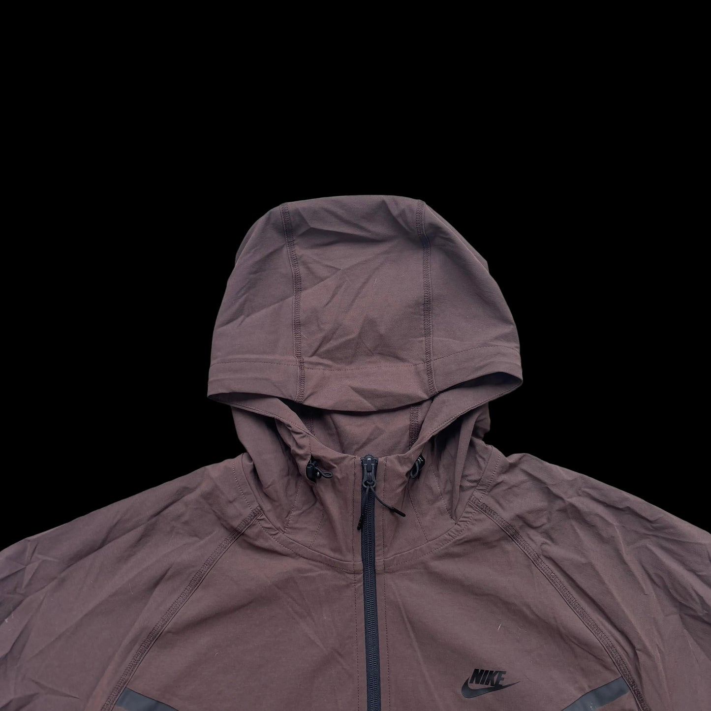 Nike Woven Hooded Tracksuit – Brown – Large